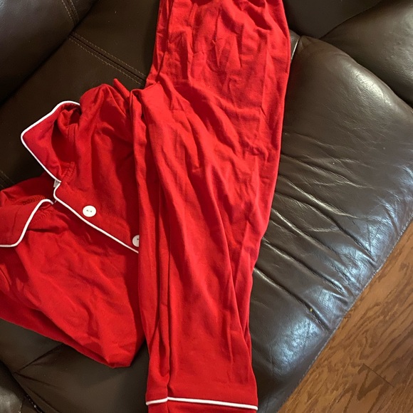6t/7 Boys Red Christmas Pajamas - Picture 3 of 7